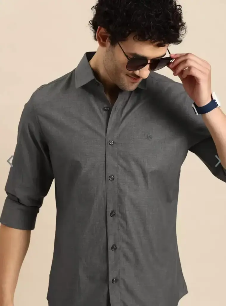 United Colors of Benetton Men Pure Cotton Casual Shirt